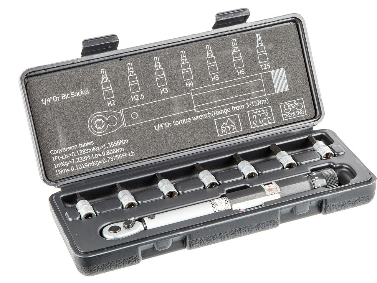 XLC Drehmomentschlüssel Mit Bit-Set TO-S41 5 XLC Drehmomentschlüssel Mit Bit-Set TO-S41 – Bild 3