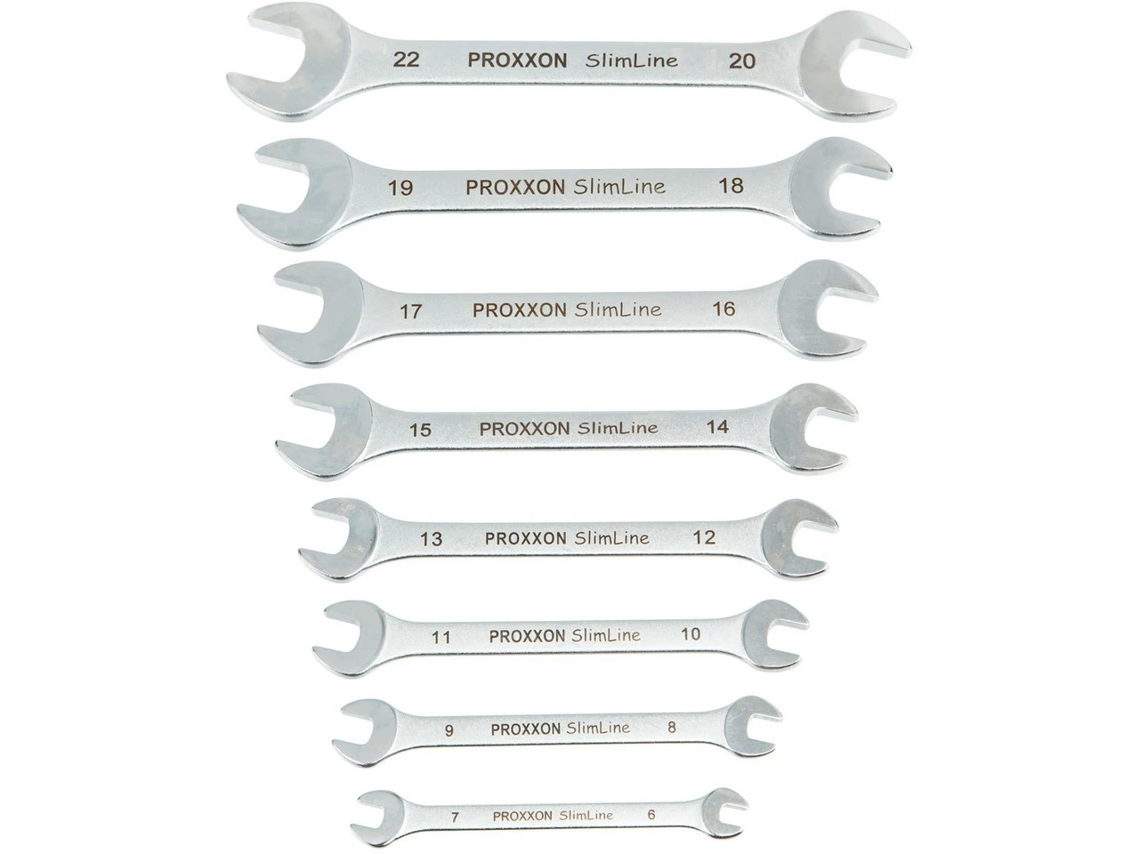 Proxxon Doppel-Maulschlüsselset SlimLine 8-teilig 4 Proxxon Doppel-Maulschlüsselset SlimLine 8-teilig – Bild 2