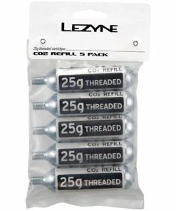 Lezyne CO2 - Ersatzkartusche Mit Gewinde 25 G - 5 Stück