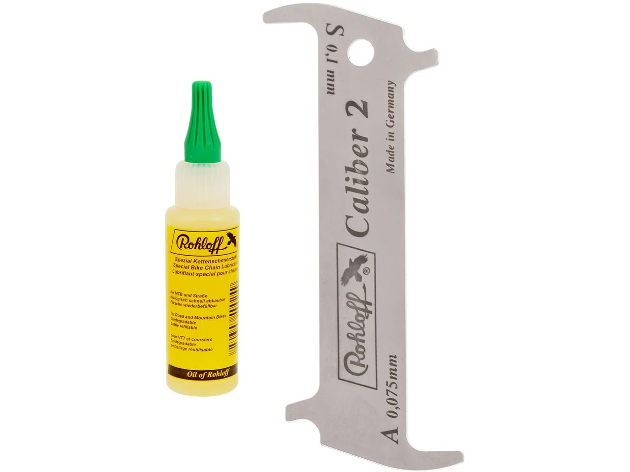 Caliber 2 Kettenverschleißlehre + Oil Of Rohloff 50 Ml 3 Caliber 2 Kettenverschleißlehre + Oil Of Rohloff 50 Ml