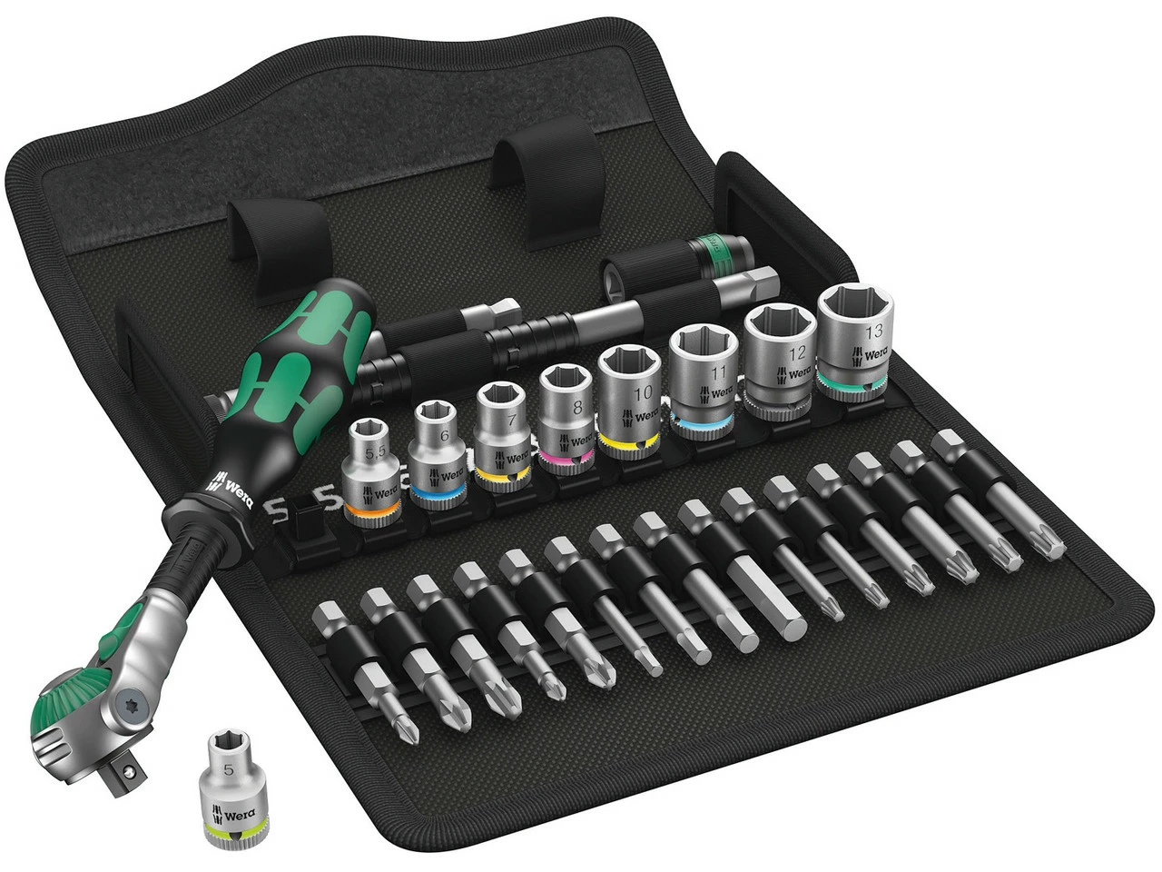 Wera Zyklop Speed Ratsche 1/4" Mit Steckschlüsselsatz 3 Wera Zyklop Speed Ratsche 1/4" Mit Steckschlüsselsatz