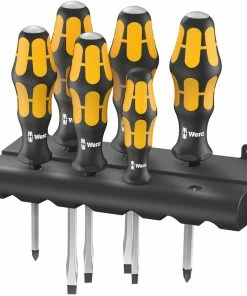 Wera Schraubendrehersatz Kraftform Schraubmeißel 932/6