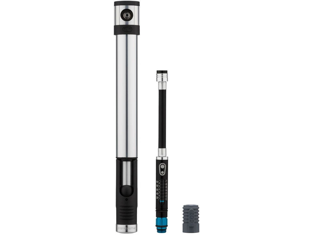 Crankbrothers Klic HV Minipumpe Mit CO2-Adapter Und Manometer 10 Crankbrothers Klic HV Minipumpe Mit CO2-Adapter Und Manometer – Bild 8