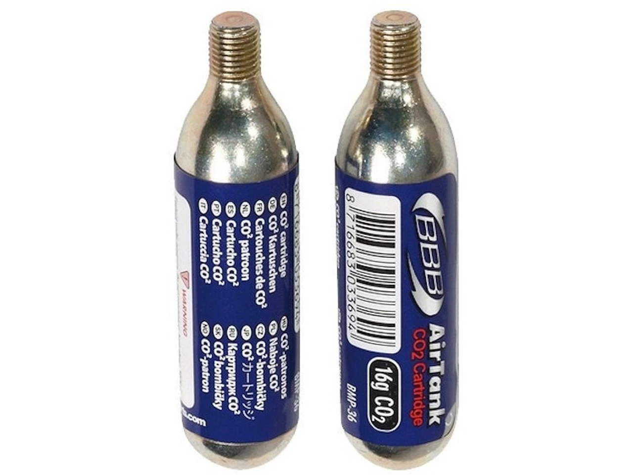 BBB AirTanks BMP-35 CO2 Ersatzkartuschen Mit Gewinde 16 G - 2 Stück 3 BBB AirTanks BMP-35 CO2 Ersatzkartuschen Mit Gewinde 16 G - 2 Stück