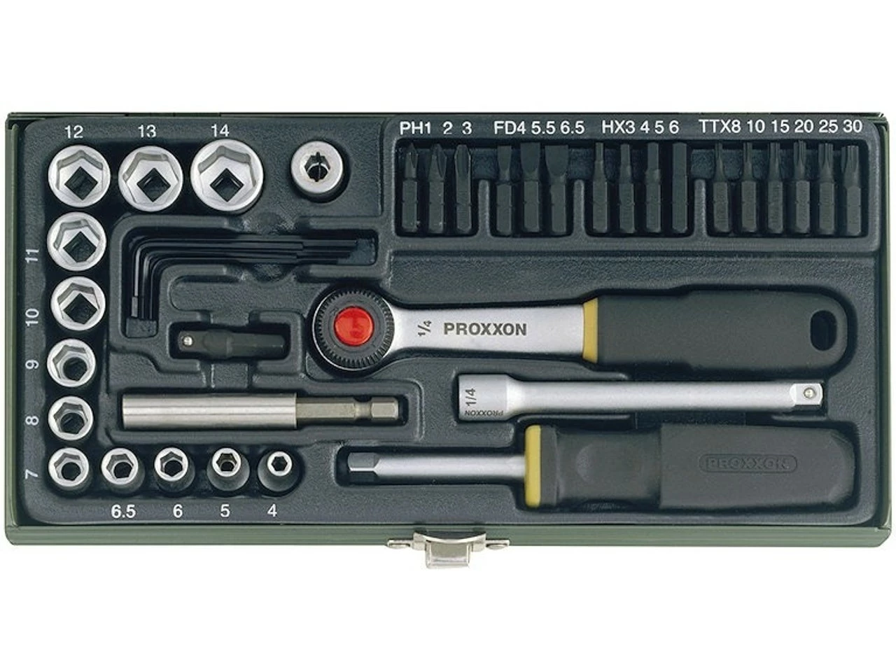 Proxxon 1/4" Feinmechanikerset 39-teilig 3 Proxxon 1/4" Feinmechanikerset 39-teilig